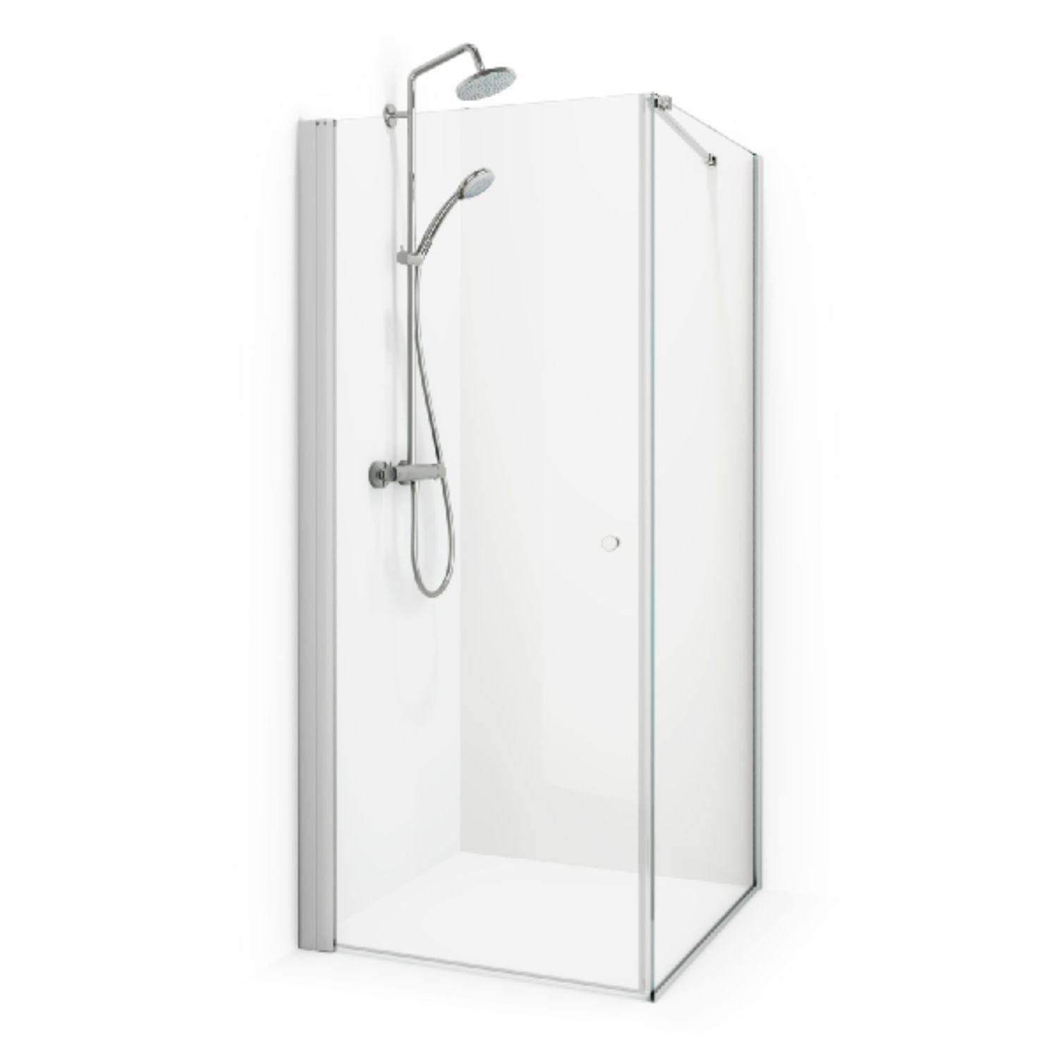 Macro Design SPIRIT Nisjedusj Swing Krom / 70x80cm / Klart glass Macro Design Dusjnisje BUN-DSSV78GKL