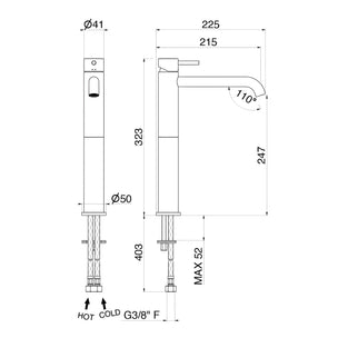 Newform Maira Høy Servantbatteri