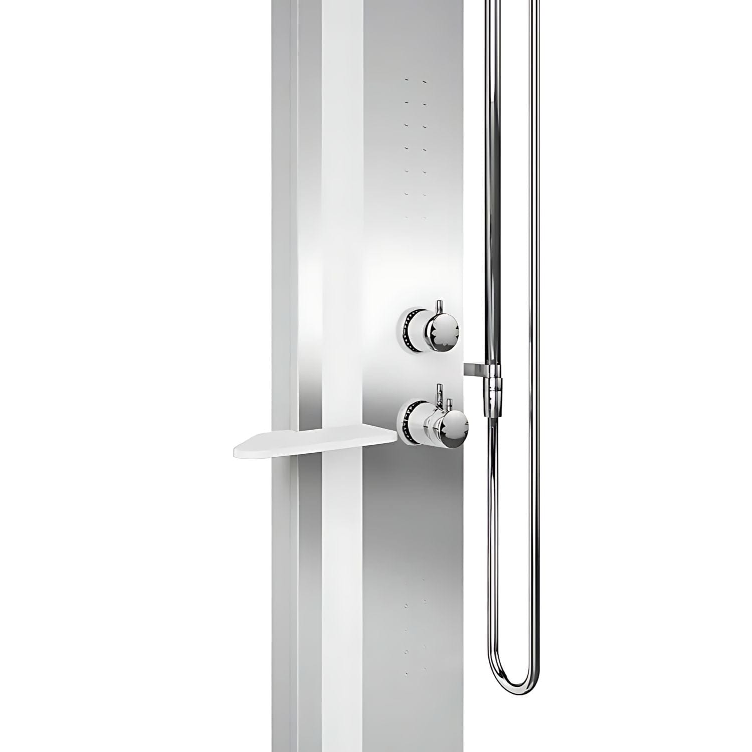 Novellini Line 1 Dusjsøyle Sølv / hvit matt / Nei Novellini Dusjsøyle KO-LINE1T-BU