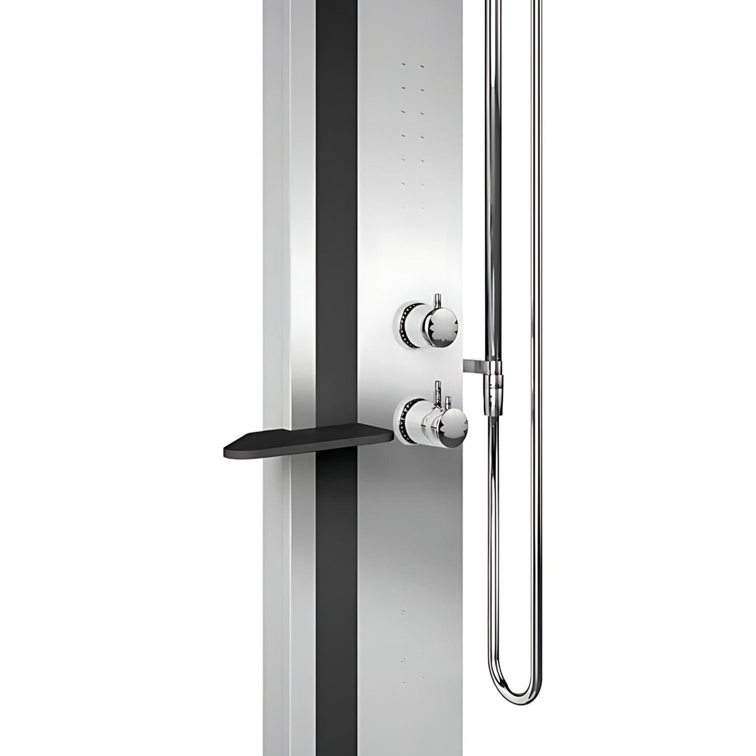 Novellini Line 1 Dusjsøyle Sølv / svart matt / Nei Novellini Dusjsøyle KO-LINE1T-BH