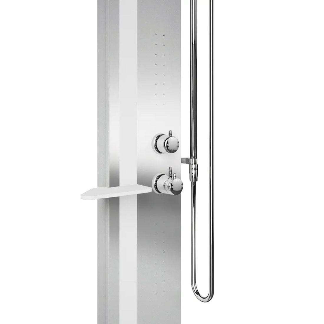 Novellini Line 2 Dusjsøyle Sølv / hvit matt / Nei Novellini Dusjsøyle KO-LINE2T-BU