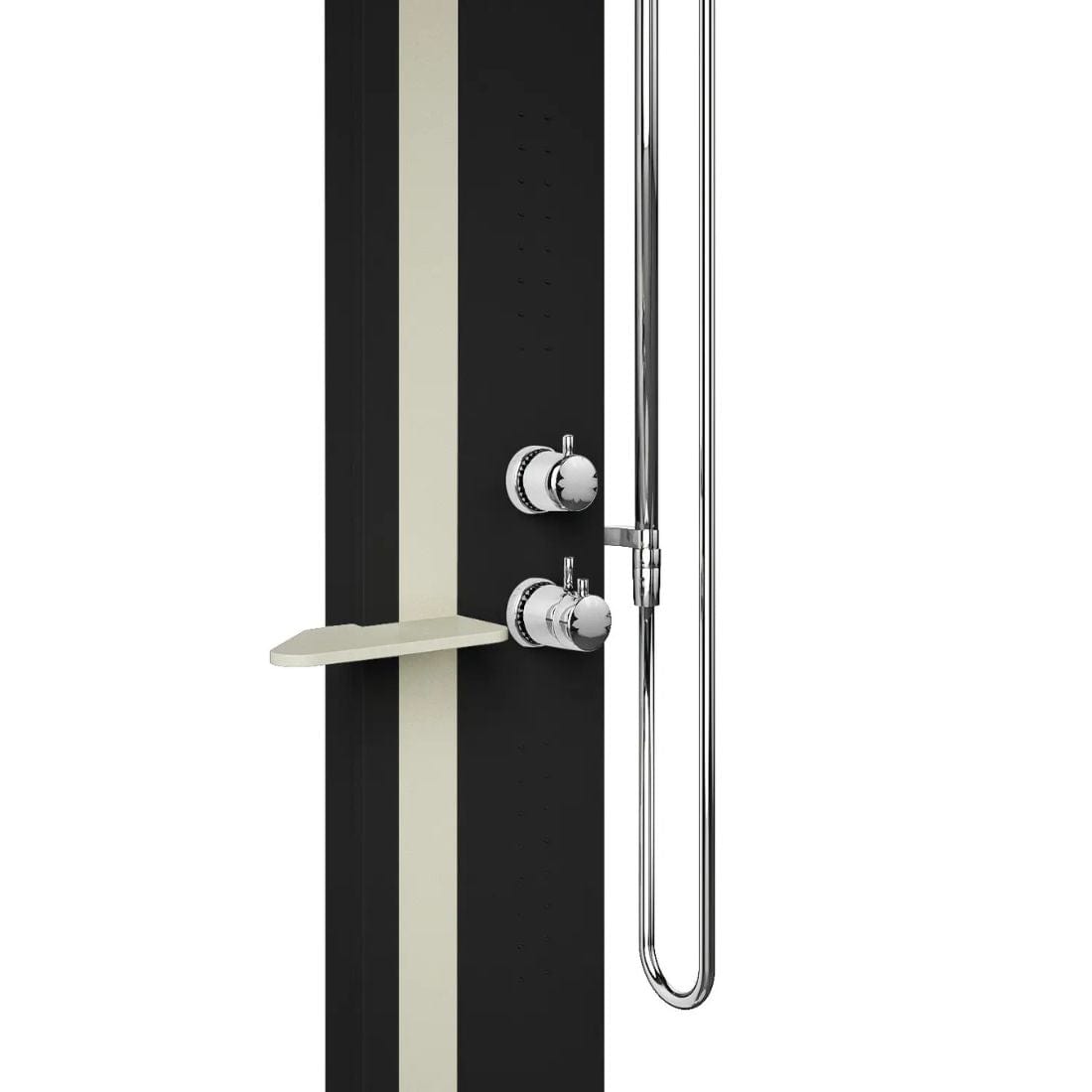 Novellini Line 2 Dusjsøyle Svart matt / dus grå / Nei Novellini Dusjsøyle KO-LINE2T-HN2