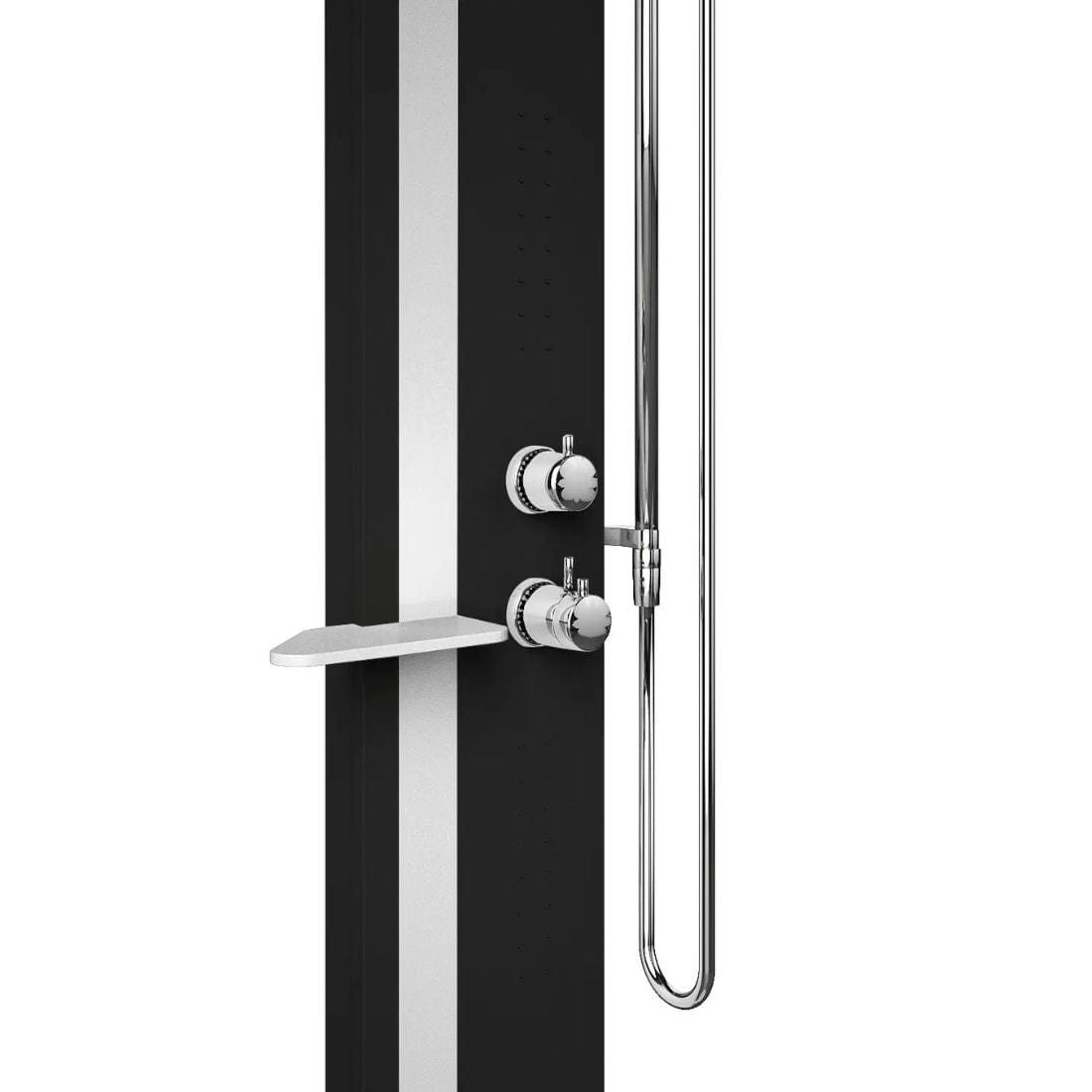 Novellini Line 2 Dusjsøyle Svart matt / sølv / Nei Novellini Dusjsøyle KO-LINE2T-HJ