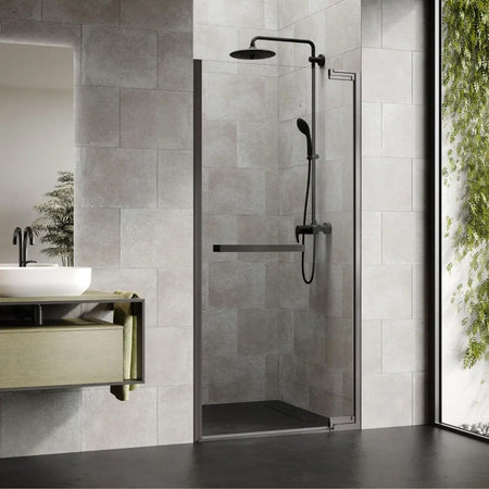 Novellini N180 1B  Slagdør for nisje