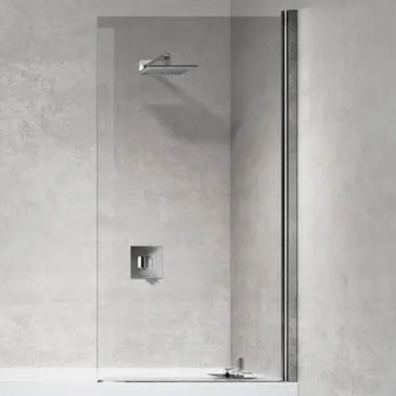 Novellini Young 2.0 1V Skjermvegg H150 Krom / 70cm / Klart glass Novellini Badekarvegg KO-Y21V70-1K