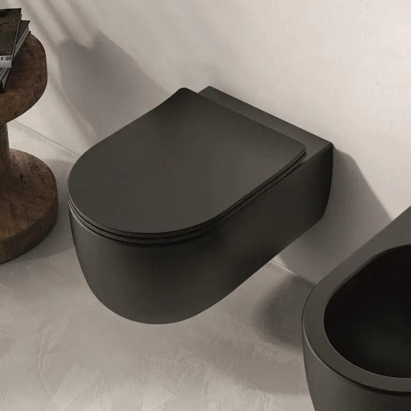 Olympia Milady Vegghengt toalett Svart matt Olympia Vegghengt toalett KO-MIL120223