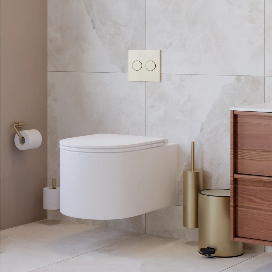 Olympia Monolith Toalett med Sete Olympia Vegghengt toalett