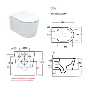 Olympia Small Bea Rimless Vegghengt Toalett