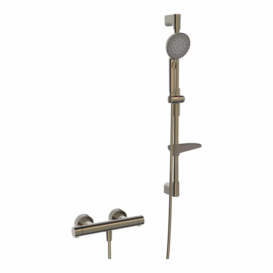 Oras Aurelia 4769 Dusjbatteri + Dusjsett Børstet bronse Oras Armatur Dusjsett GRO-1365169