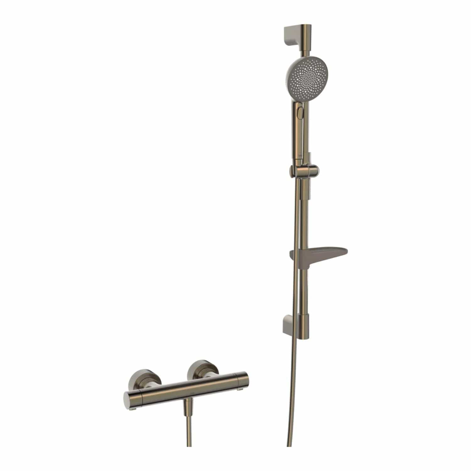 Oras Aurelia 4769 Dusjbatteri + Dusjsett Børstet bronse Oras Armatur Dusjsett GRO-1365169