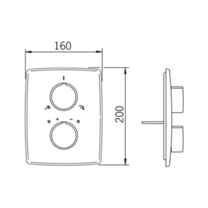 Oras Cubista Frontplate dusj/kar
