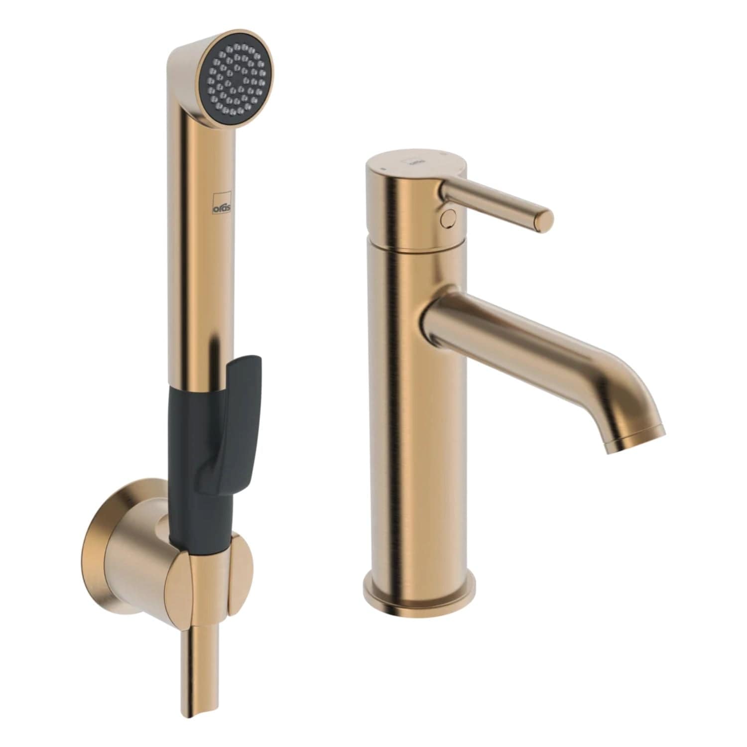 Oras Optima Style Servantbatteri med bidetta Børstet bronse Oras Armatur Servantbatteri GRO-4200687