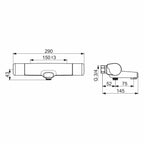 Oras Oramix Comfort 7262C Badekararmatur