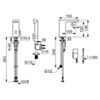 Oras Stela ECO+ 4816FZ-104/105 Servantbatteri