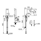 Oras Stela Safety 4816FZ Servantbatteri