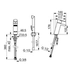 Oras Stela 4812F Servantbatteri