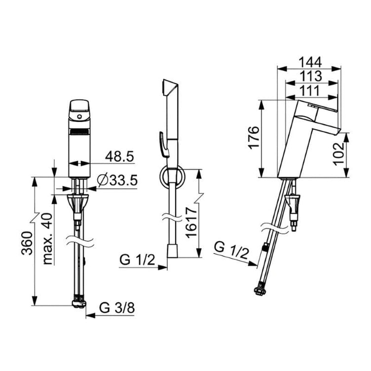 Oras Stela 4812F Servantbatteri