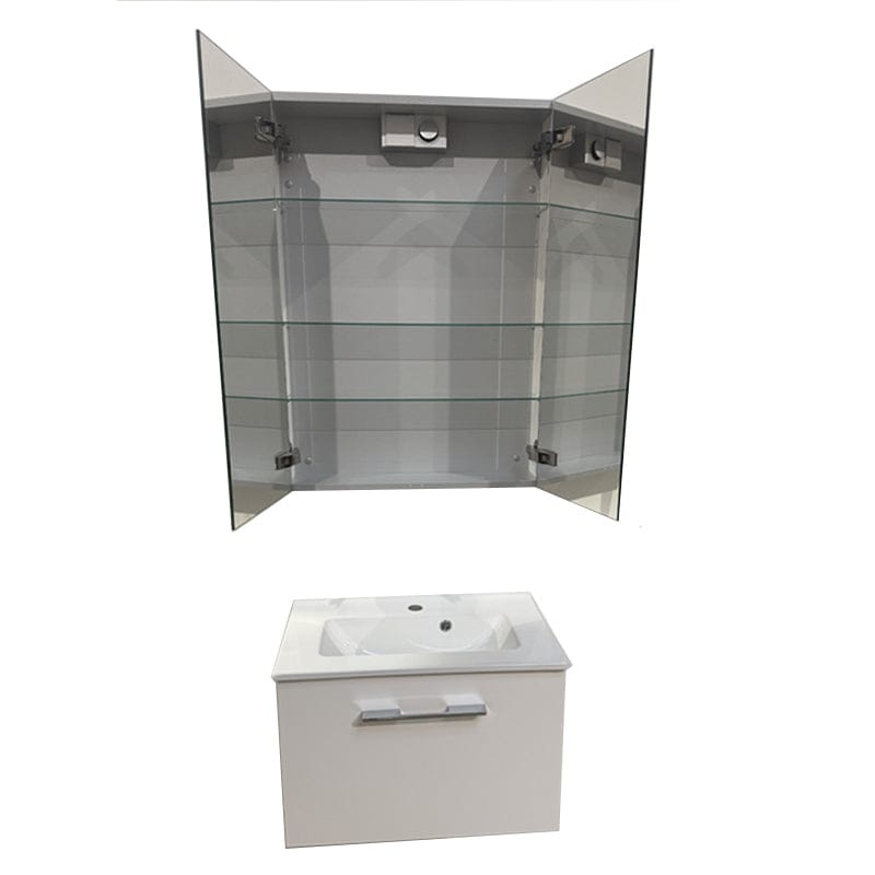 OUTLET: Dansani Amber Møbelpakke 61cm servant, servantskap og speilskap Dansani Møbelpakke bad UTG-SPS-163