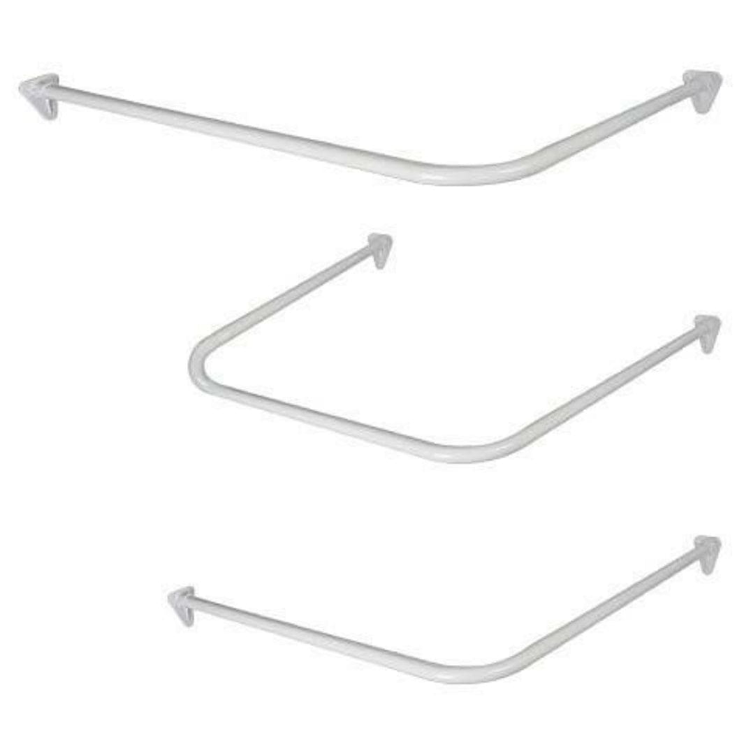 OUTLET: Duschy dusjforhengstang universal  Hvit Duschy Dusjforheng CO-D067301