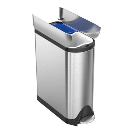 OUTLET: Simplehuman Avfallsbøtte Butterfly Børstet stål 40-45L