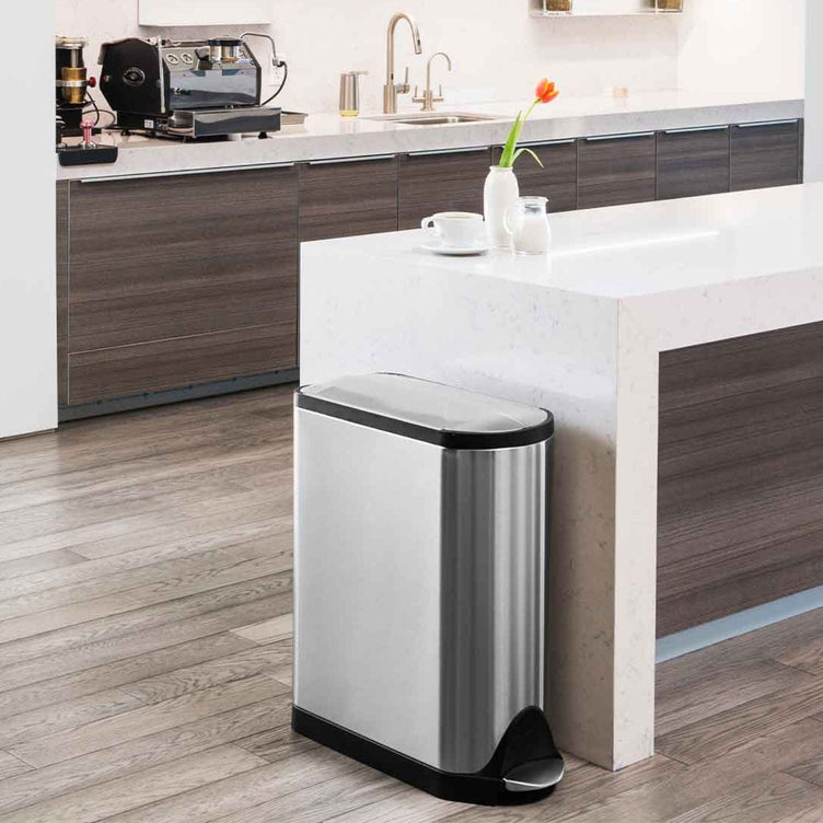 OUTLET: Simplehuman Avfallsbøtte Butterfly Børstet stål 40-45L