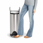 OUTLET: Simplehuman Avfallsbøtte Butterfly Børstet stål 40-45L