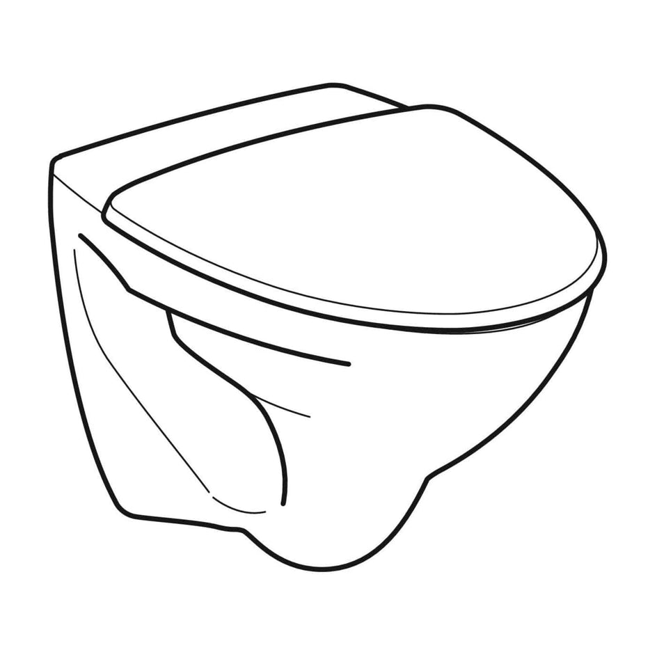 Porsgrund Pro Vegghengt Toalett Hvit Porsgrund Vegghengt toalett GRO-6002736