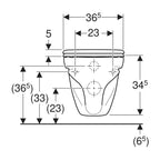 Porsgrund Pro Vegghengt Toalett