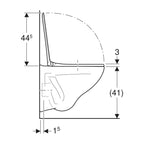 Porsgrund Pro Vegghengt Toalett
