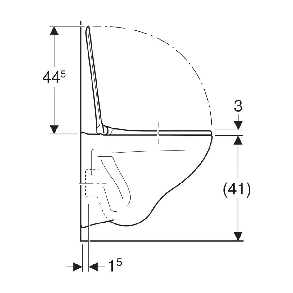 Porsgrund Pro Vegghengt Toalett Hvit Porsgrund Vegghengt toalett GRO-6002736