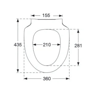 Pressalit 956 Toalettsete