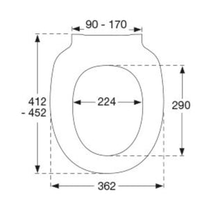 Pressalit Chilli 1076 Toalettsete
