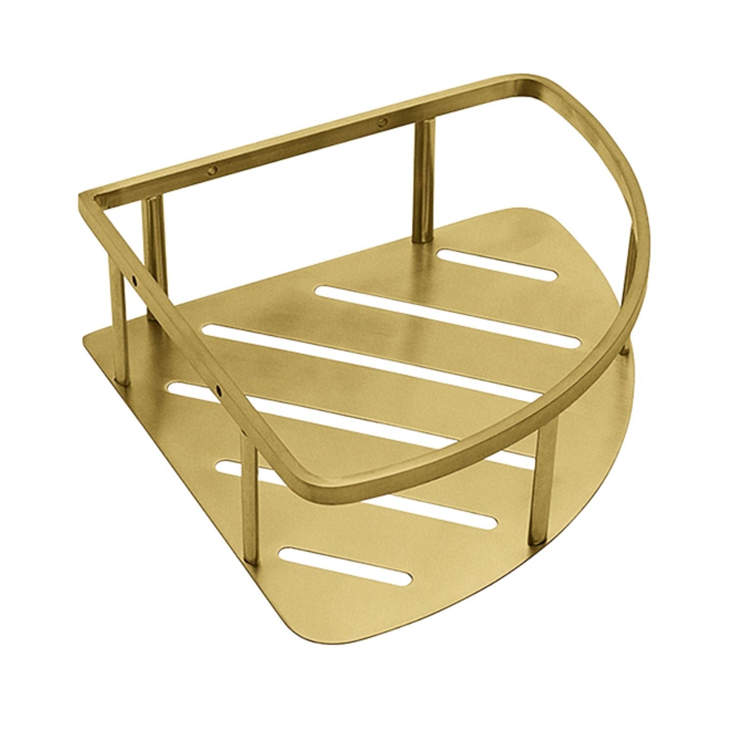 Pressalit Choice Hjørnehylle Børstet messing Pressalit Dusjhylle GRO-7001578