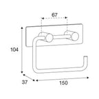 Pressalit Choice Toalettrullholder med veskeplate