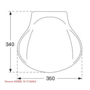 Pressalit Klappsete for vegg Toalettsete