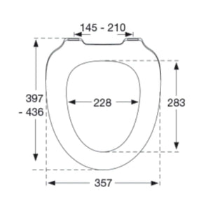 Pressalit Solid Pro Norden 1119 Toalettsete