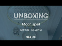 Unboxing Moon Børstet messing LED speil