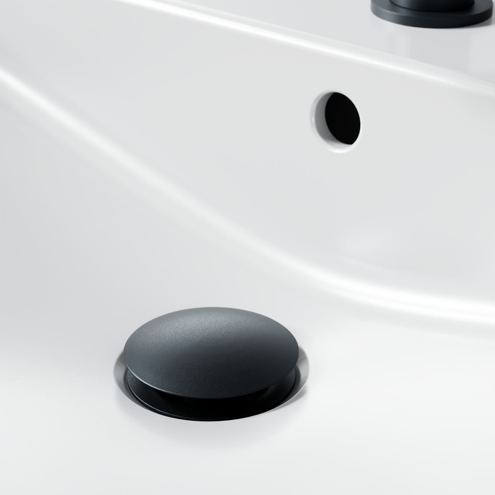Primy Bunnventil Pop-up eller Åpen Svart matt Primy Bunnventil INR-80001289