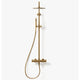 Primy Steel Pleasure 2 takdusjsett med hånddusj Brushed brass Primy Takdusj INR-80001121