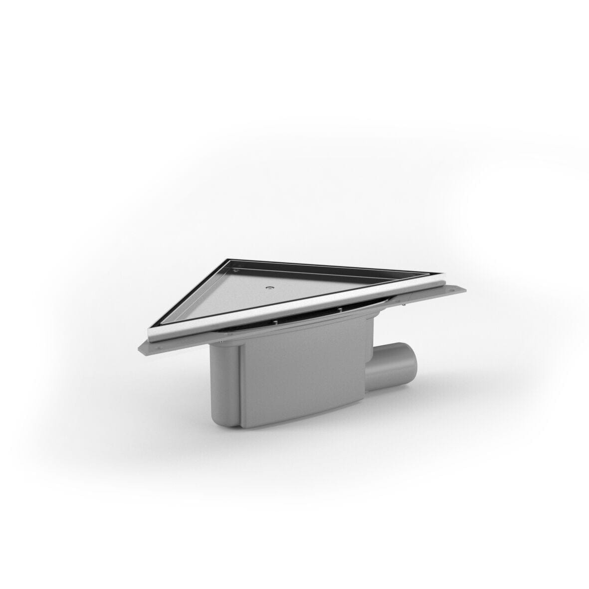 Purus Coner Tile - Gavlutløp Krom / 50mm Purus Slukrenne 3401907