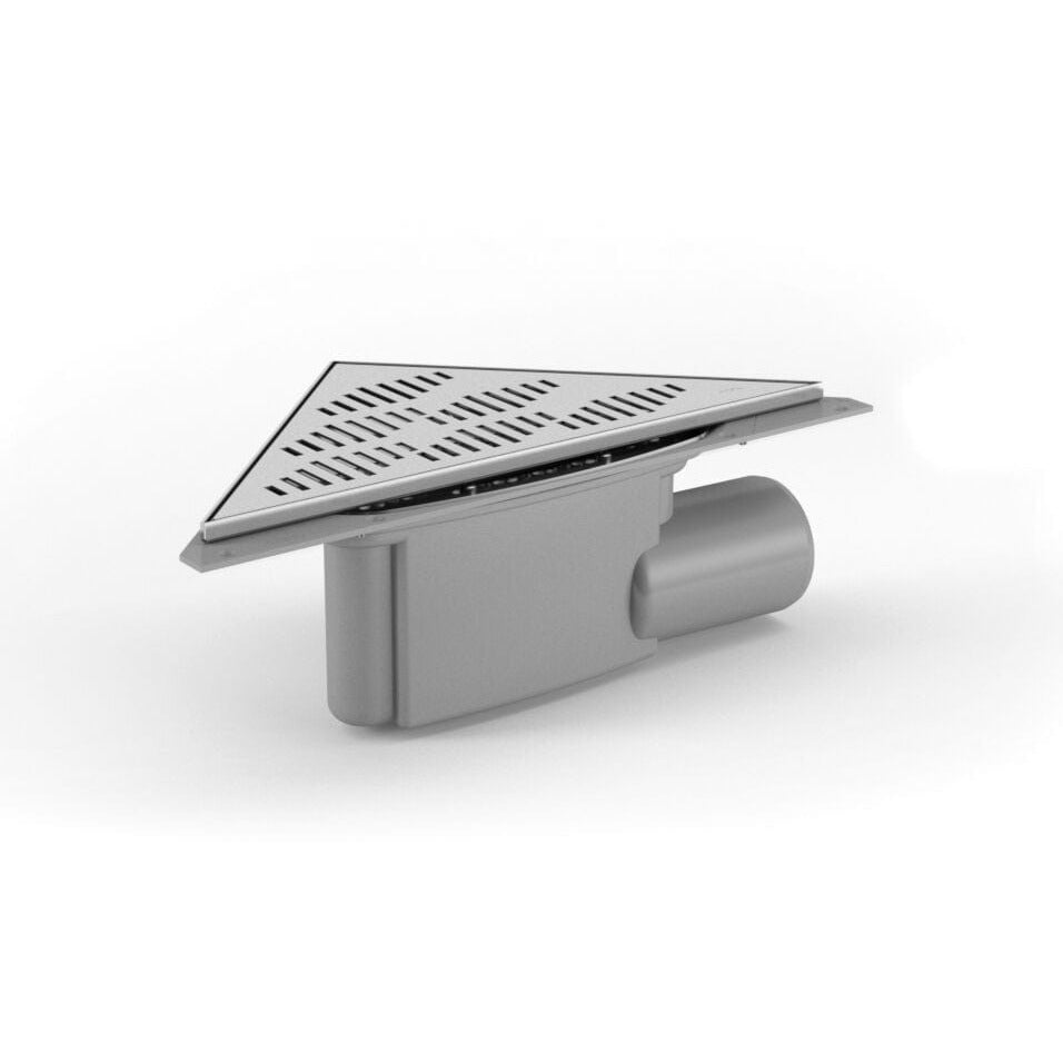 Purus Corner Twist - Gavlutløp Krom / 75mm Purus Slukrenne GRO-3401897