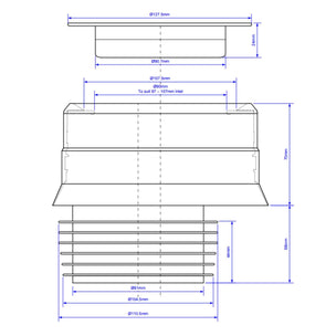Reservedel: Altech Klosettstuss Eksentrisk C/C 20mm