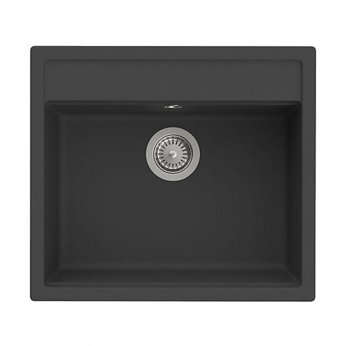 Roca Helsinki Quarzex Kjøkkenvask Svart / 51.5 cm