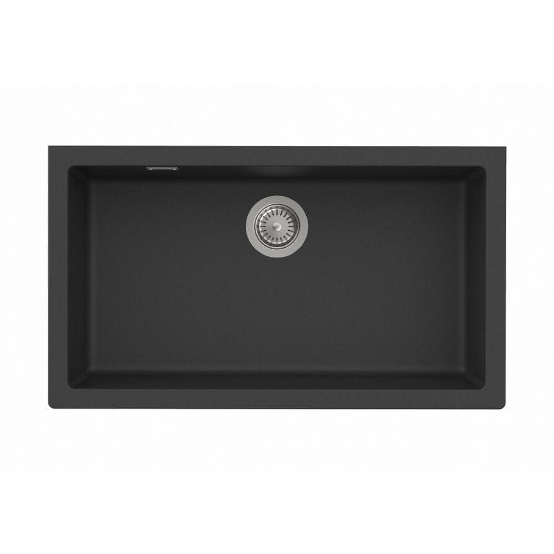 Roca Riga Kjøkkenvask med Enkel kum Svart / 72cm