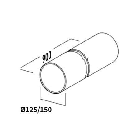 RørosHetta Fastrør Ø125/Ø150
