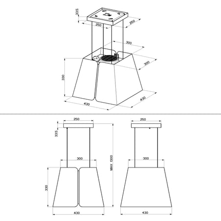 RørosHetta Sheen Fritthengende Ventilator