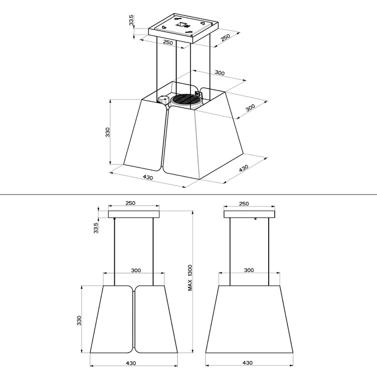 RørosHetta Sheen Fritthengende Ventilator