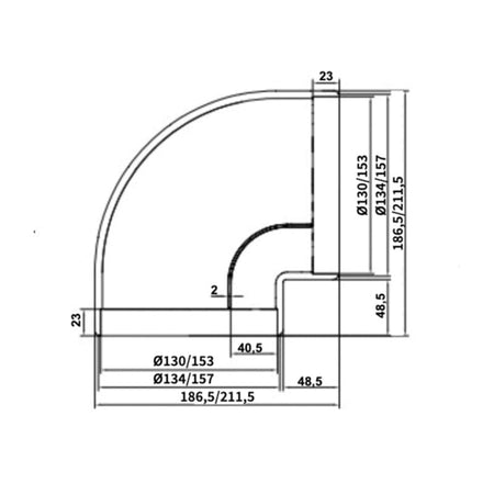 RørosHetta Sirkulært Bend 90 gr.