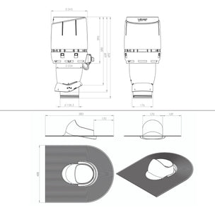 RørosHetta Takvifte for takpapp/shingle 11°–45°