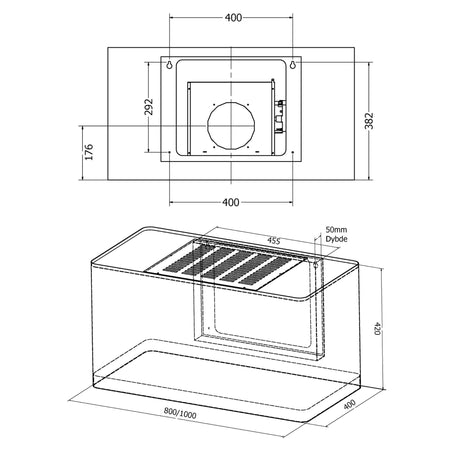RørosHetta Trend Sense Ventilator Vegghengt